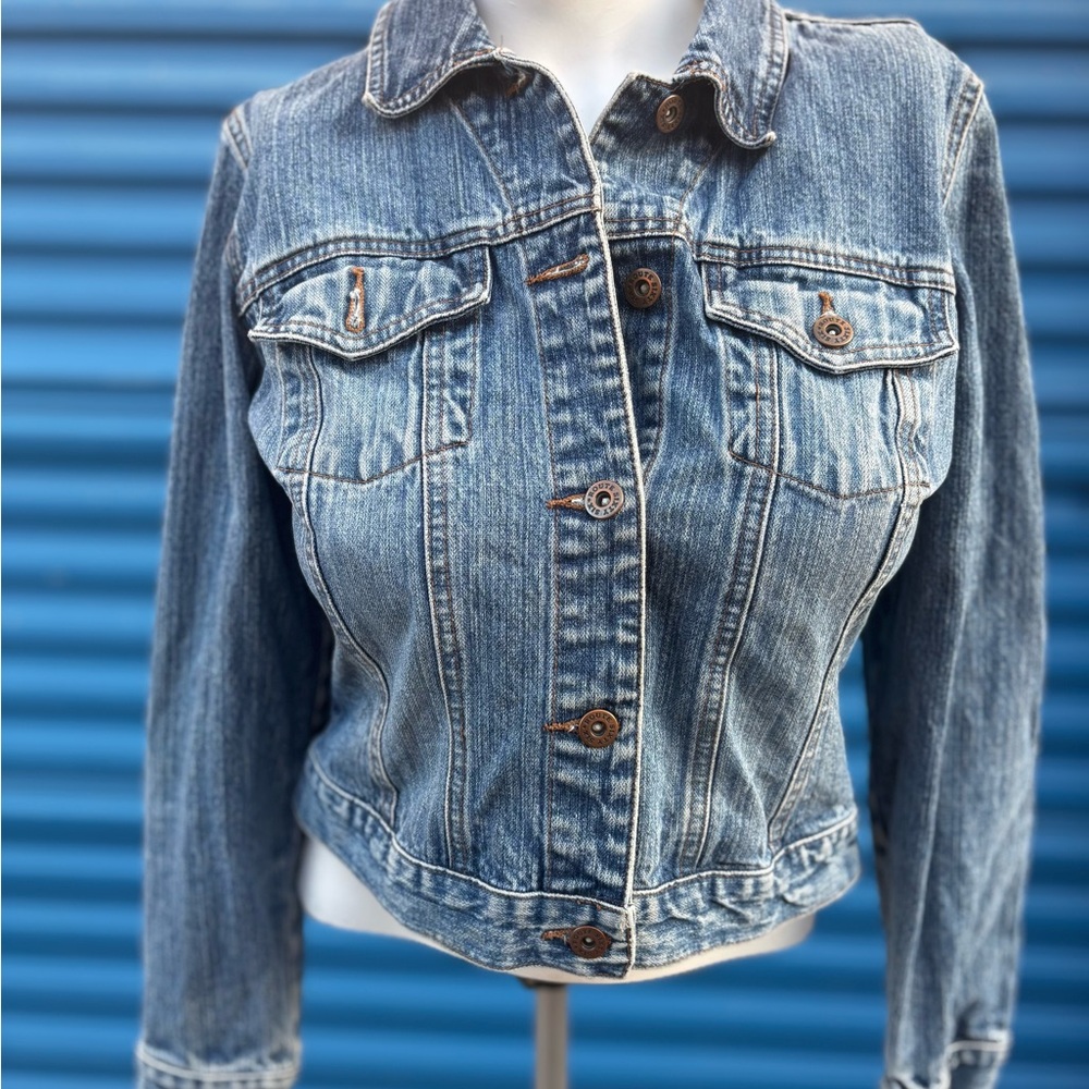 Ladies Route 66 Light Blue Denim Jacket
